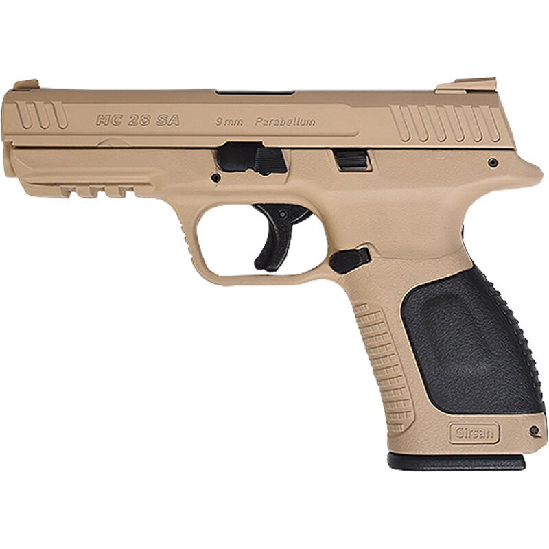 Handguns EAA Corp 4.25" 9mm EAA*390110 GIRSAN MC28SA         9MM  4.25 15R FDE • Model: 4.25"